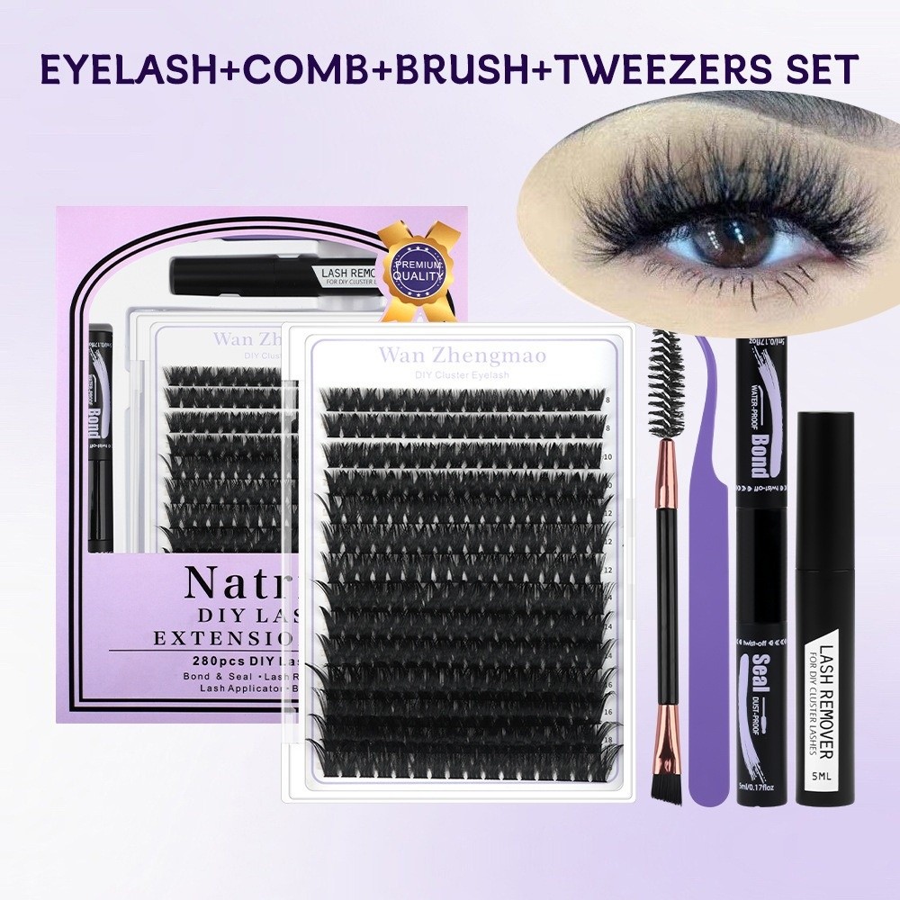Eyelash Extension Wispy Look - 8-18mm Length False Eyelashes Bond and