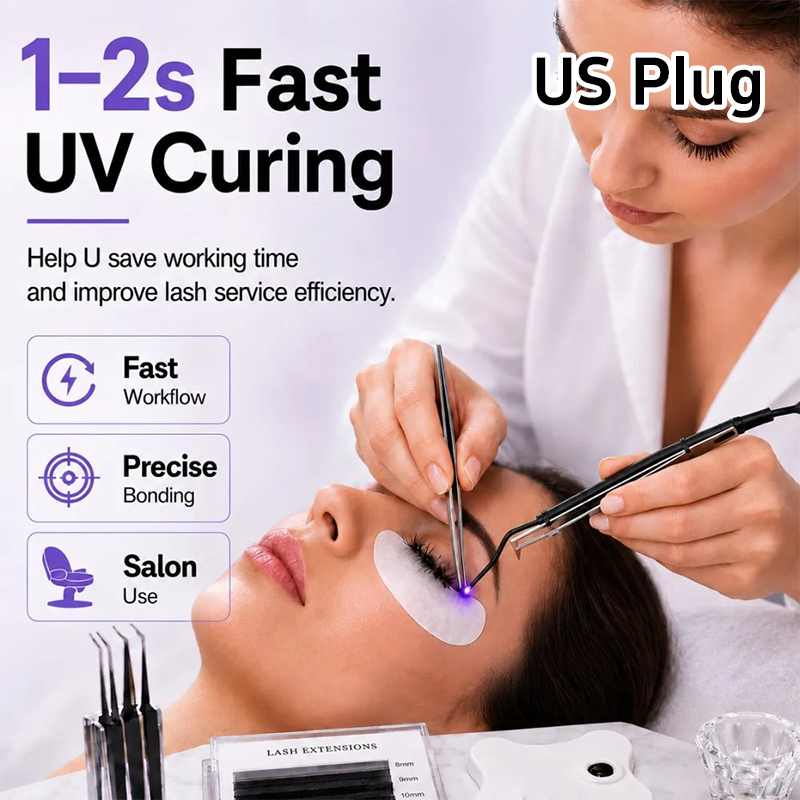 Eyelash Extension Led - Mini UV Lash Lamp Tweezers 2‑Second
