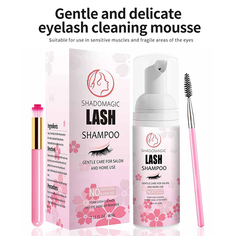 【A】60ML Fast Cleaning Lash Sha - Eyelash Extension Cleaning ulasan dan harga