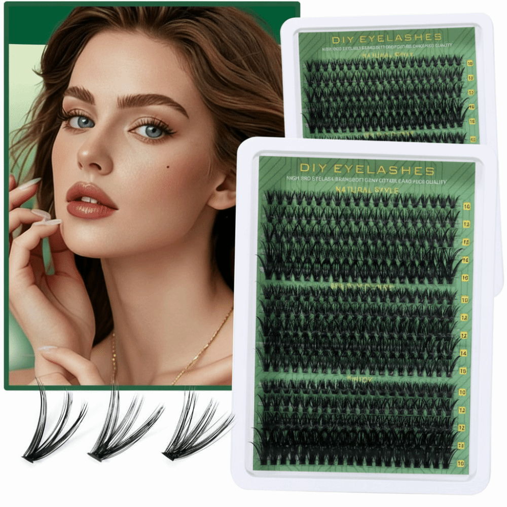 Natural Look False Eyelashes B - Eyelash Extension Wispy Look ulasan dan harga