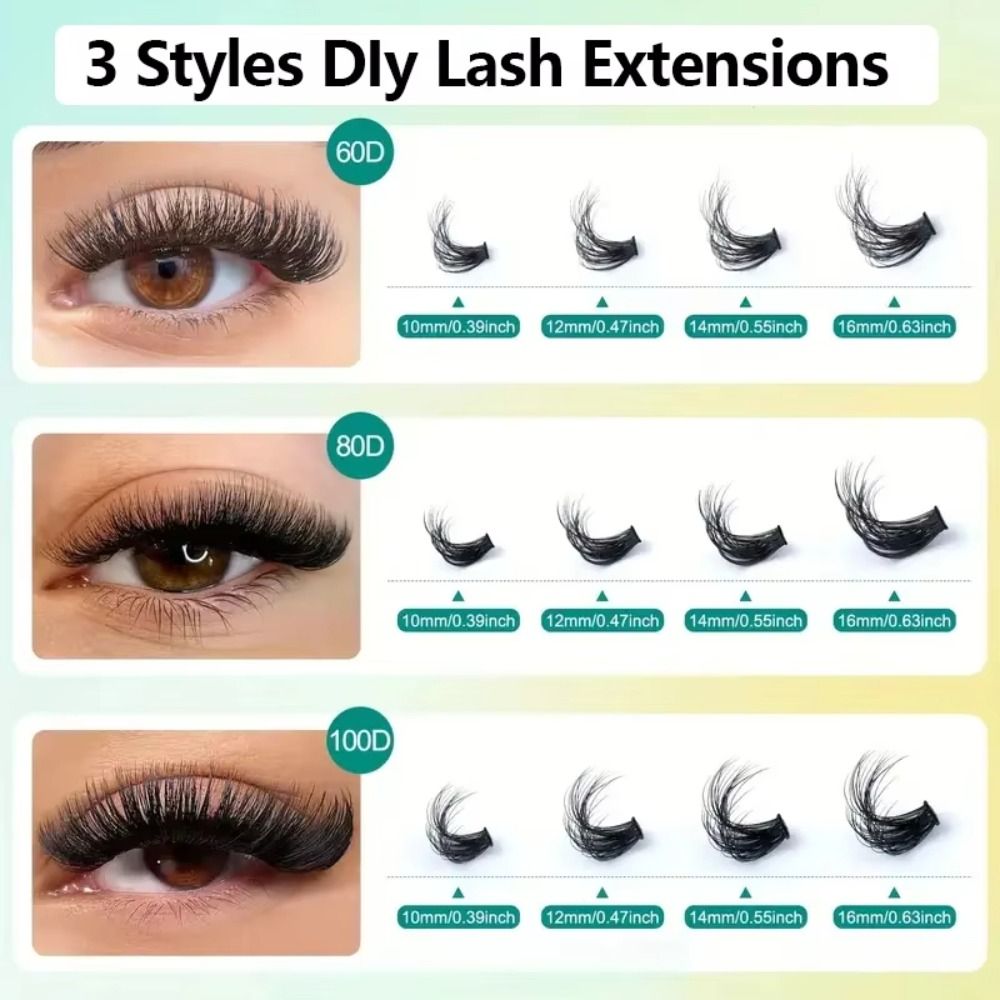 Natural Look False Eyelashes B - Eyelash Extension Wispy Look ulasan dan harga