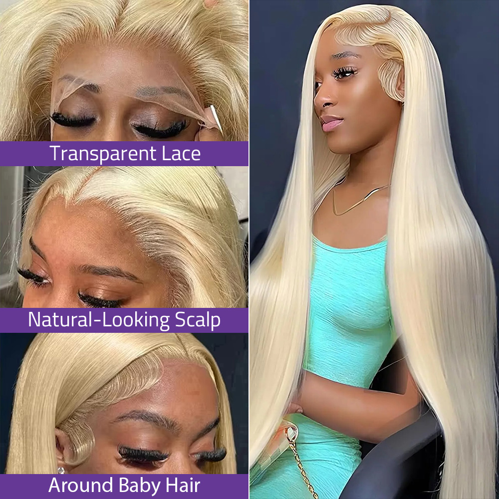 Blonde 613 Straight 13x4 Hd La - Eyelash Extension Natural Look ulasan dan harga