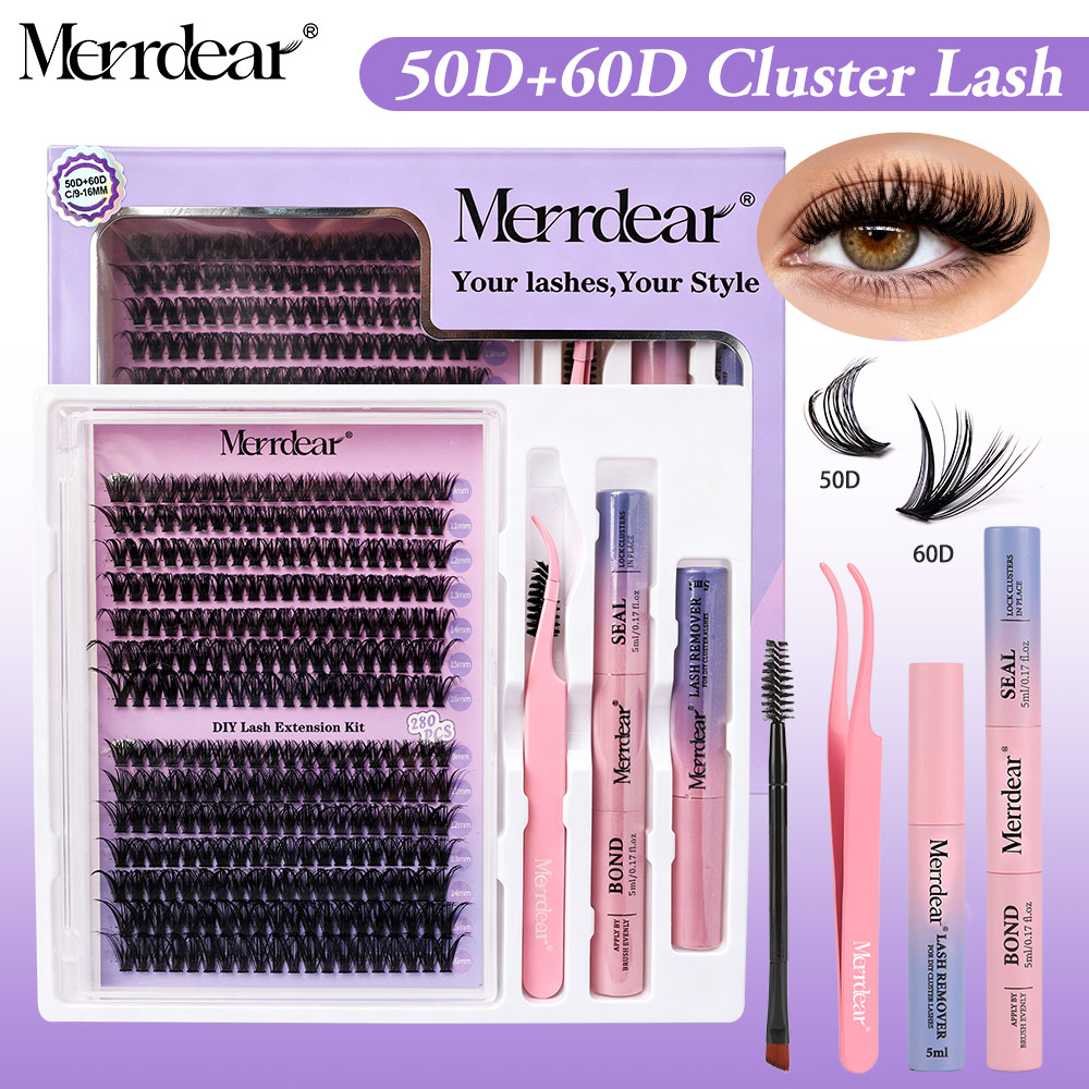 Merrdear 50D 60D DIY Cluster L - Individual Lash Tray ulasan dan harga