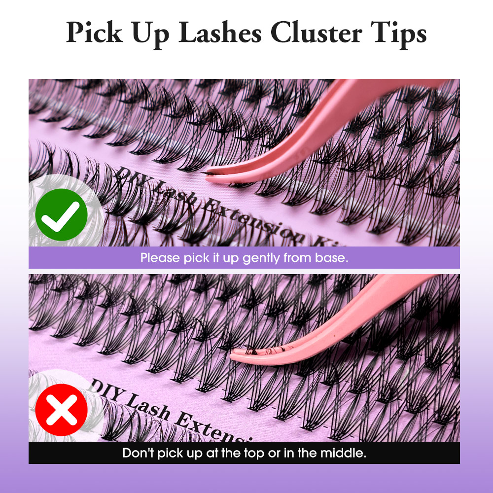 Merrdear 50D 60D DIY Cluster L - Individual Lash Tray ulasan dan harga