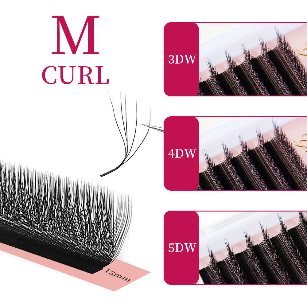 Goddess W3D 4D 5D M Curl Eyela - Individual Lash Tray ulasan dan harga