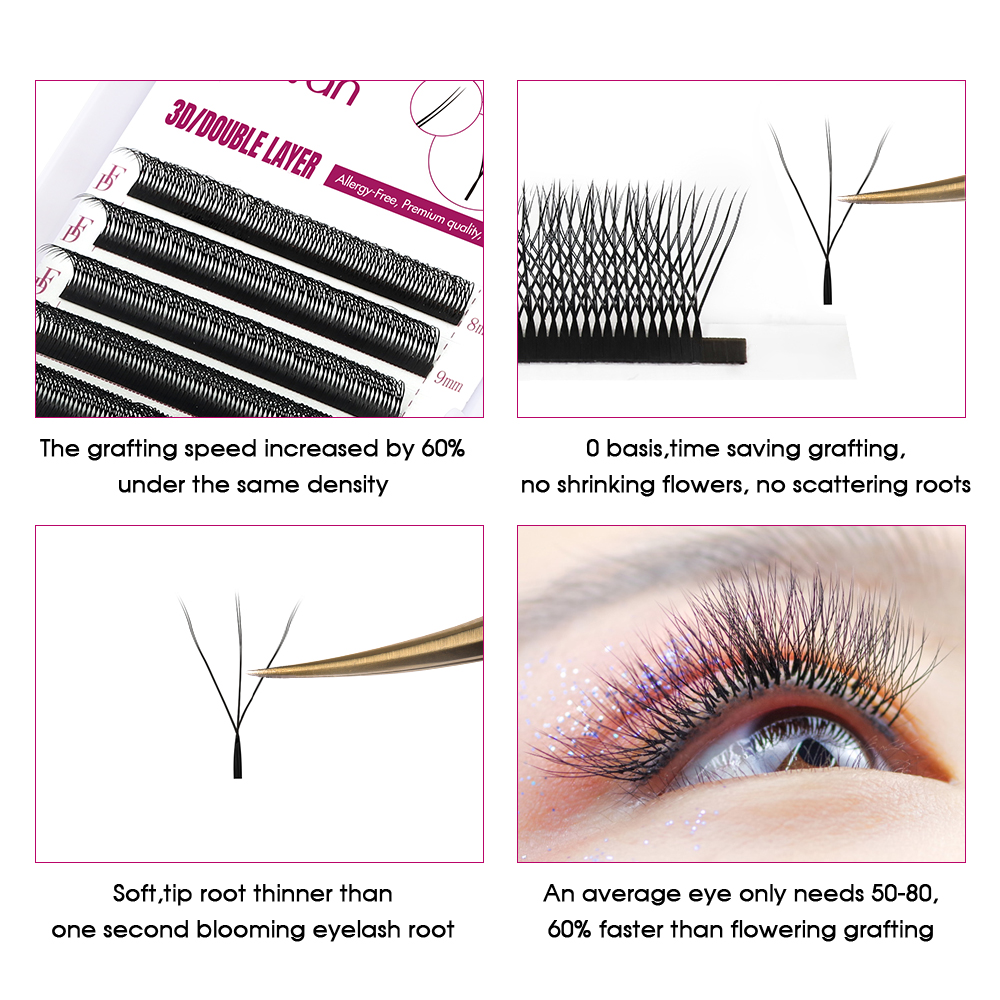FADVAN 6D-W shaped eyelash ext - Eyelash Extension For Asian Eyes ulasan dan harga