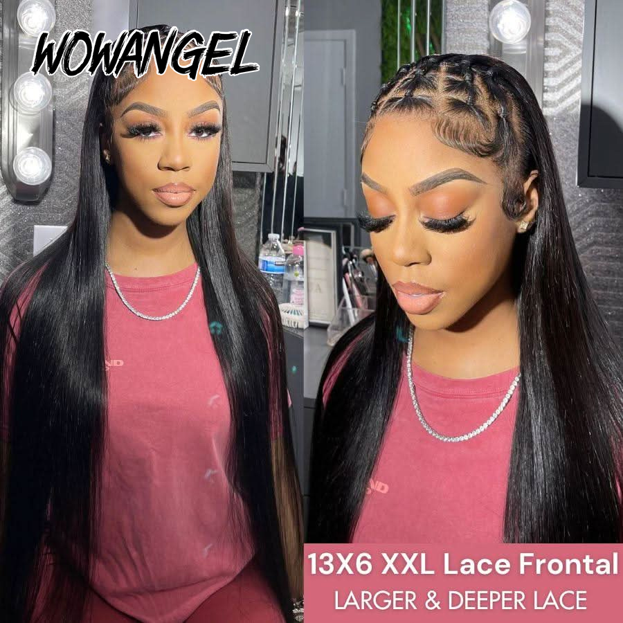 WOWANGEL Straight Lace Front W - Eyelash Extension Natural Look ulasan dan harga