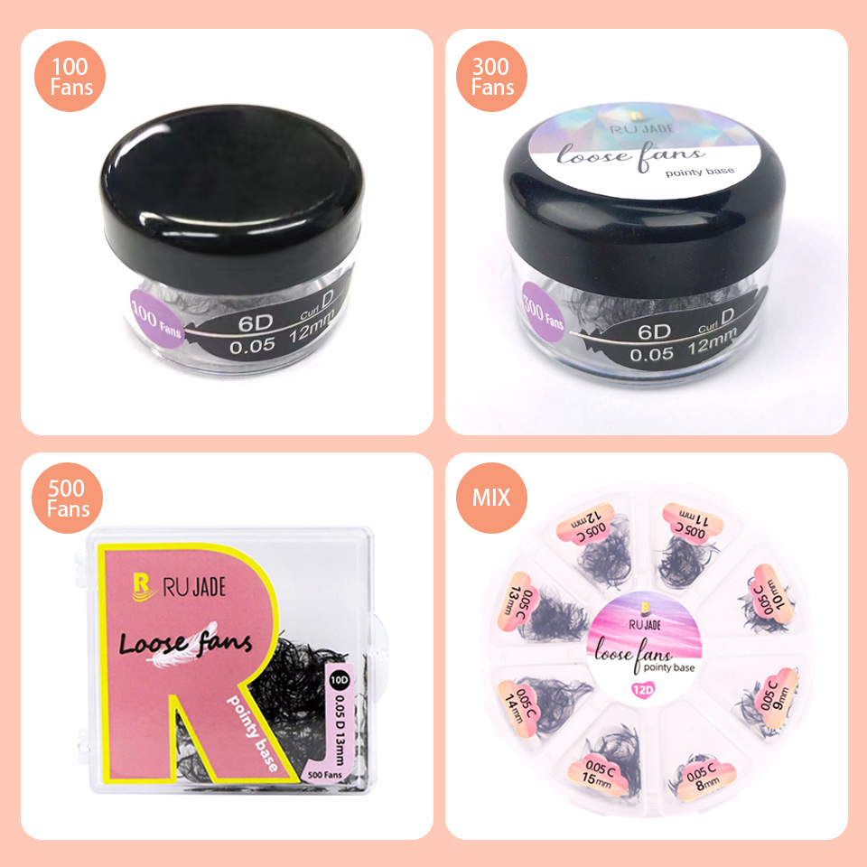 RUJADE Thin Pointy Base Premad - Eyelash Extension For Asian Eyes ulasan dan harga