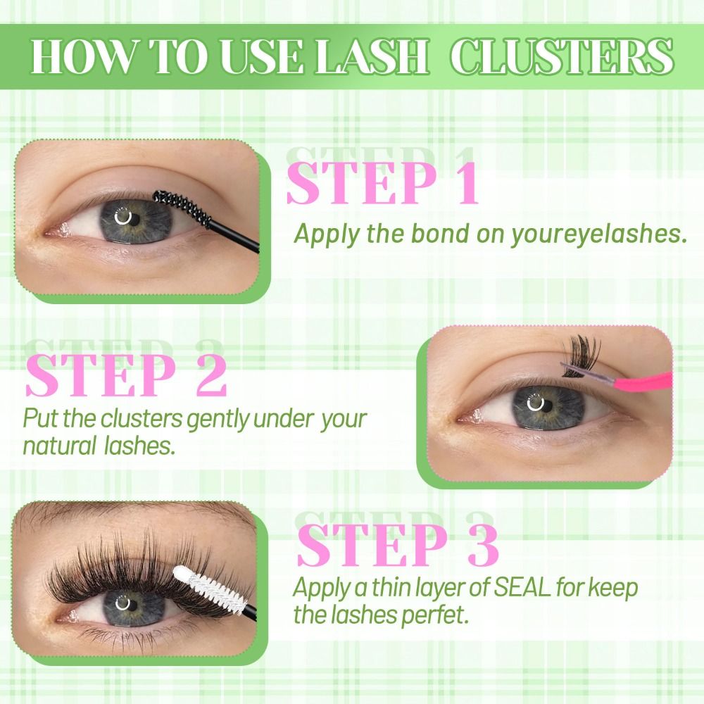 Natural Look False Eyelashes W - Eyelash Extension Wispy Look ulasan dan harga