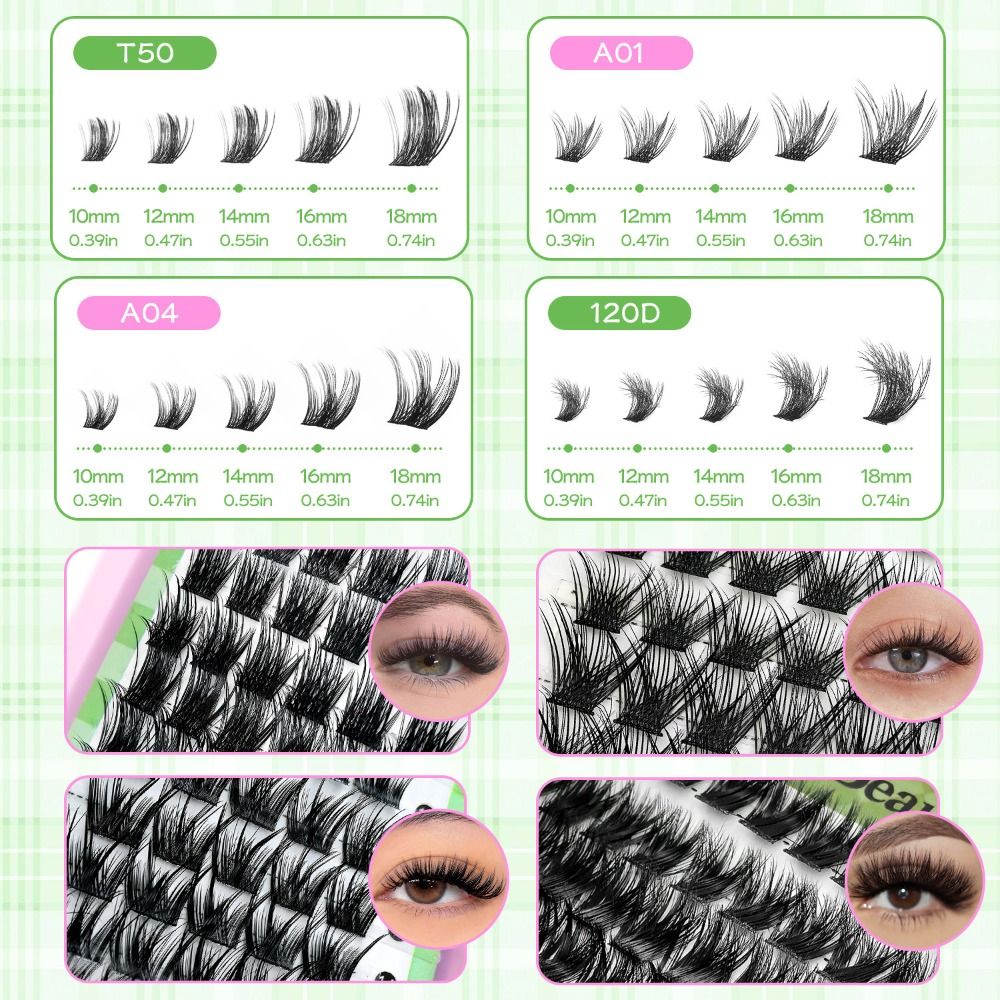 Natural Look False Eyelashes W - Eyelash Extension Wispy Look ulasan dan harga