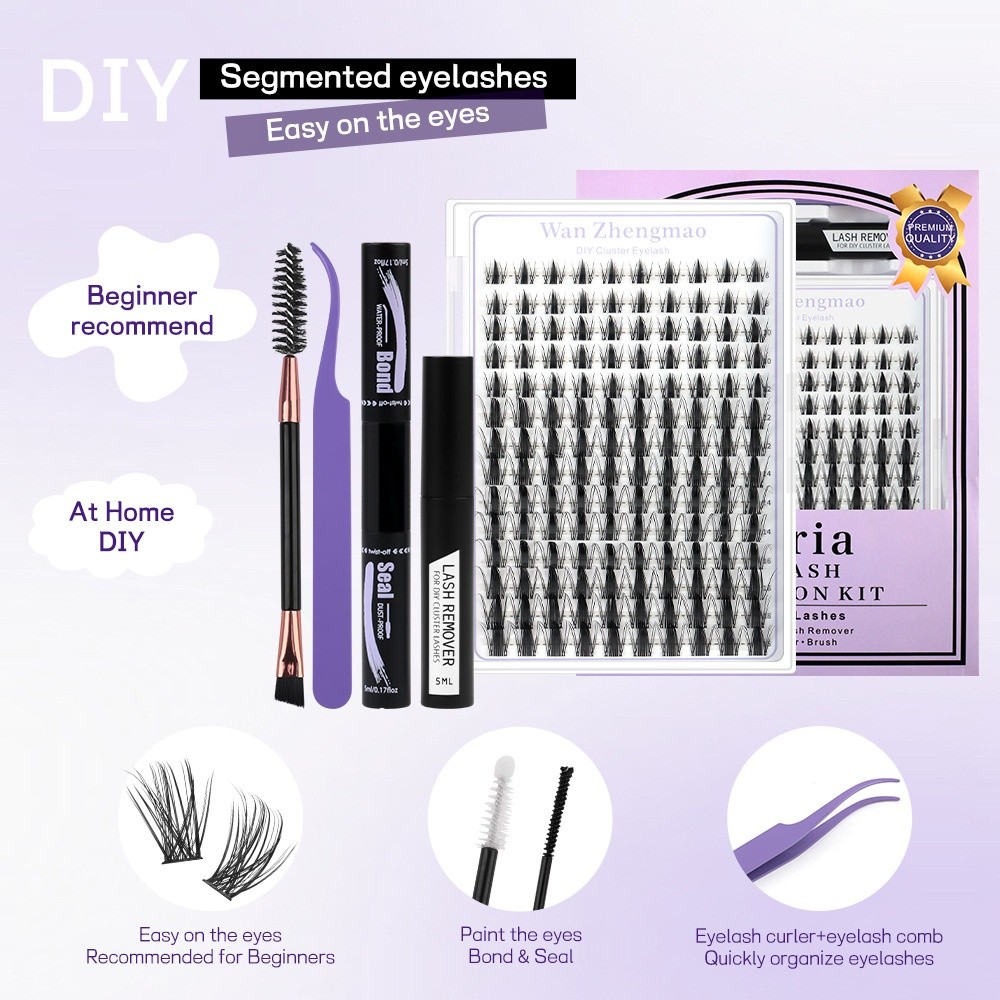 8-18mm Length False Eyelashes  - Eyelash Extension Wispy Look ulasan dan harga