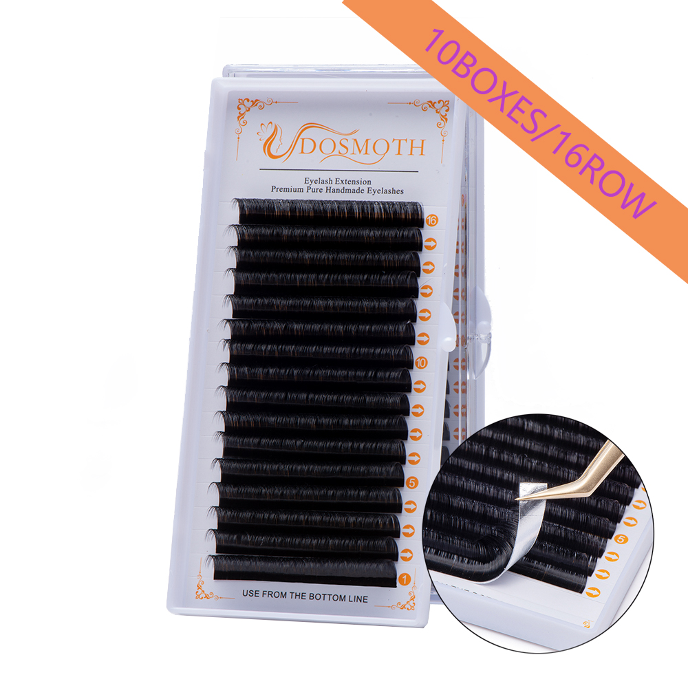 DOSMOTH 10 boxes 16rows 7-16mm - Eyelash Extension For Asian Eyes ulasan dan harga