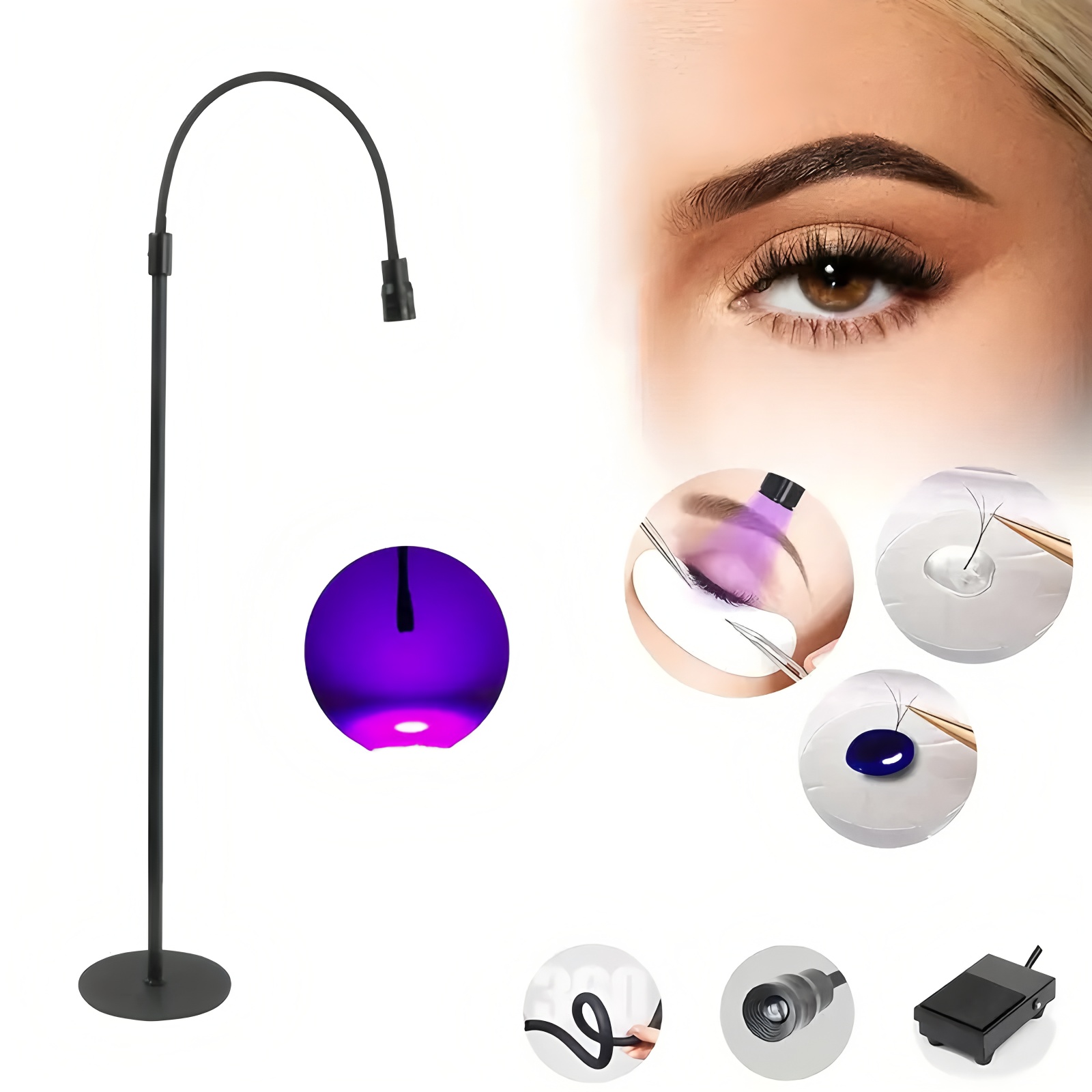 LED 5W Lash Light Floor Standi - Eyelash Extension Led ulasan dan harga