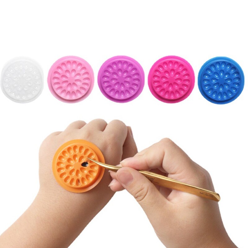 100pcs Eyelash Glue Holder Eye - Individual Lash Tray ulasan dan harga