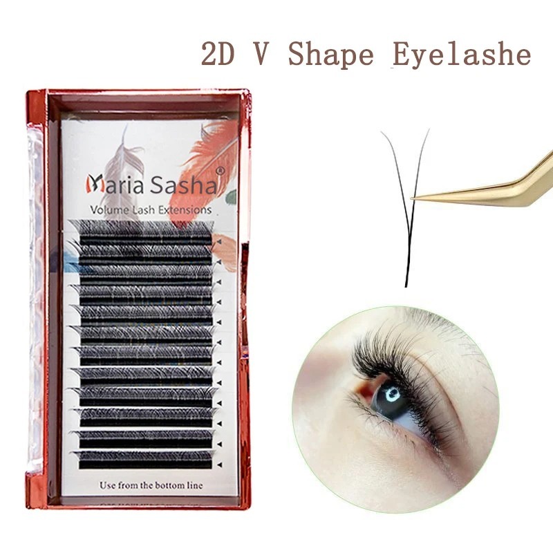 MARIA 2D Y Shape Eyelashes Han - Eyelash Extension For Asian Eyes ulasan dan harga